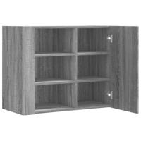 Wandkast 75x35x60 cm bewerkt hout grijs sonoma eikenkleurig - thumbnail
