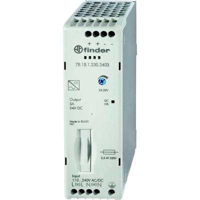 Finder 78.1B.1.230.2403 DIN-rail netvoeding 24 V/DC 5 A 110 W Inhoud 1 stuk(s) Finder 78.1B.1.230.2403 DIN-rail netvoeding 24 V/DC 5 A 110 W Inhoud 1 stuk(s)