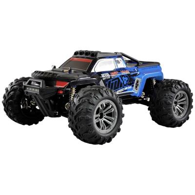 Amewi Daphoenodon Blauw Brushed 1:12 RC auto Elektro Monstertruck 4WD RTR 2,4 GHz Incl. accu en lader, Met lichteffect