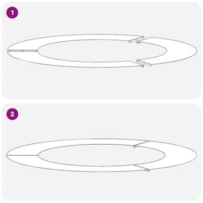 VidaXL Geschikt voor platte boomringen 5 pcs antraciet ø60 / 90 cm staal