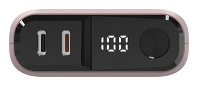 RealPower REALPOWER PB-10000 C Powerbank 10000 mAh USB PD USB-C (met Power Delivery) Roze Statusweergave RealPower REALPOWER PB-10000 C Powerbank 10000 mAh USB PD USB-C (met Power Delivery) Roze Statusweergave