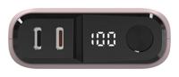 RealPower REALPOWER PB-10000 C Powerbank 10000 mAh USB PD USB-C (met Power Delivery) Roze Statusweergave - thumbnail
