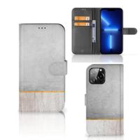iPhone 13 Pro Max | Book Style Case | Wood Concrete - thumbnail