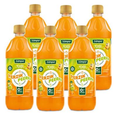 Slimpie - Perzik Peerrr Kids Siroop - 6x 580ml