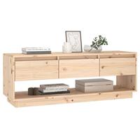 Tv-meubel 110,5x34x40 cm massief grenenhout - thumbnail