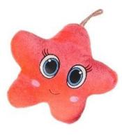 LG-Imports knuffel ster 16 cm pluche roze - thumbnail