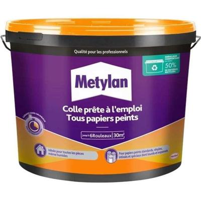 Lijm - METYLAN - 2958245 - Klaar voor gebruik - Alle behangsoorten - Emmer - 4,5 kg