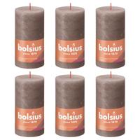Bolsius rustiek stompkaars 130/68 rustic taupe a4 - thumbnail