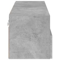 Tv-wandmeubel 100x30x30 cm bewerkt hout betongrijs - thumbnail