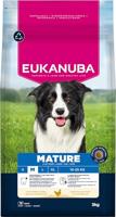 Eukanuba Hondenvoer Droog met verse kip voor middelgrote rassen, premium droogvoer voor wat oudere honden, 3 kg - thumbnail