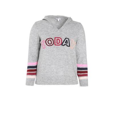 Paprika trui met printopdruk lichtgrijs Paprika trui met printopdruk lichtgrijs