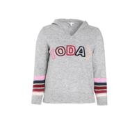 Paprika trui met printopdruk lichtgrijs - thumbnail