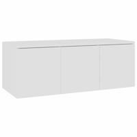 VidaXL Tv-meubel 80x34x30 cm bewerkt hout wit - thumbnail
