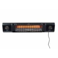 Sunred Wandverwarmer Sun and Sound 2000 W Rose Gold zwart - thumbnail