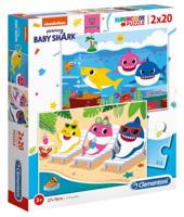 Nickelodeon legpuzzel Baby Shark 2 in 1 karton 40 stukjes - thumbnail