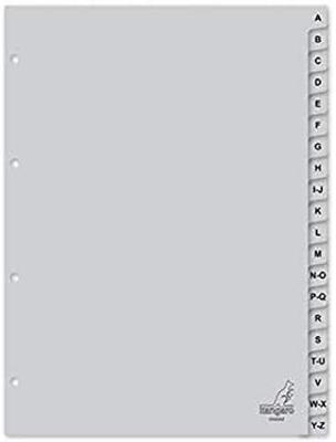 Tabblad kangaro 4r g420az 20dlg alfabet grijs pp