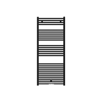 Handdoekradiator Van Marcke Basic 150/060 144.8x60 cm 743W Mat Zwart - thumbnail
