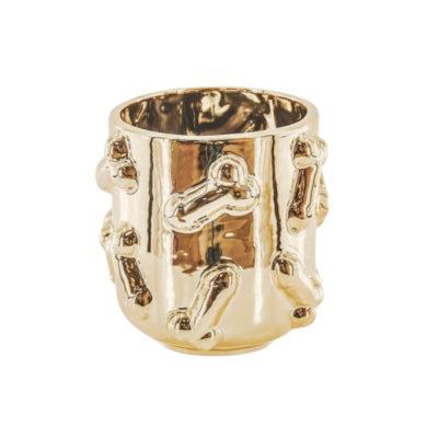 Housevitamin bloempot dick goudkleurig 11,5 cm | 12 stuks