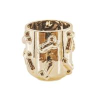 Housevitamin bloempot dick goudkleurig 11,5 cm | 12 stuks - thumbnail