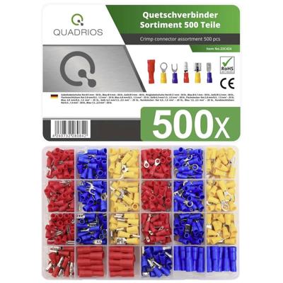 Quadrios 22C424 Assortiment kabelschoenen 0.5 mm² - 2.5 mm² Rood, Blauw, Geel 1 set(s) Quadrios 22C424 Assortiment kabelschoenen 0.5 mm² - 2.5 mm² Rood, Blauw, Geel 1 set(s)