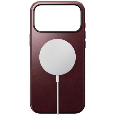 Nomad Modern Leather Case iPhone 17 Pro Burgundy Horween