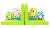 Simply for Kids Houten Boekensteunen Uiltjes - thumbnail