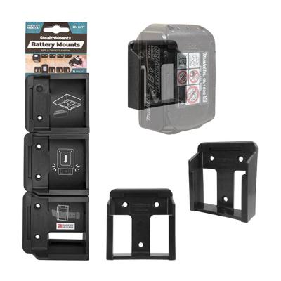 StealthMounts batterijhouders voor makita 18v | zwart | 6 stuks - bm-mk18-6 StealthMounts batterijhouders voor makita 18v | zwart | 6 stuks - bm-mk18-6