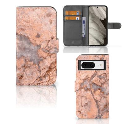 Google Pixel 8 | Bookcase | Marmer Oranje