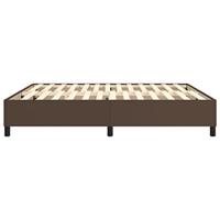 Bedframe kunstleer bruin 180x200 cm - thumbnail
