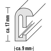 885006590 Wissellijst Papierformaat: DIN A3 (b x h x d) 310 x 430 x 15 mm Zwart - thumbnail
