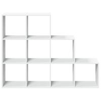 Kamerscherm / boekenkast 3-laags 137,5x29x103,5 cm hout wit - thumbnail