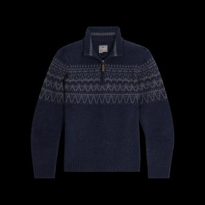 Royal Robbins Arch Rock 1/4 Zip Trui Heren Navy Htr Shasta Pt L