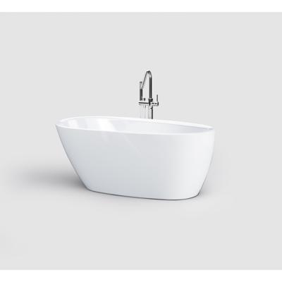 Clou InBe Vrijstaand Ligbad Wit Acryl 150x73x58 cm Met Plug En Sifon Wit Clou