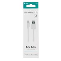 Vivanco USB-kabel USB 2.0 USB-A stekker, Apple Lightning stekker 1.20 m Wit Universeel 36299 - thumbnail