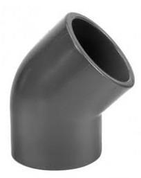 Druk PVC knie 45gr - 110mm - 16 bar