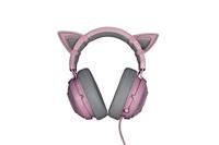 Razer Kitty Ears Cat Ears - Kitty Oortjes voor alle Razer Kraken headsets (Past op Razer Kraken, verstelbaar, waterproof) Quartz Roze - thumbnail