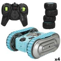 Politiewagen op Afstandsbediening Colorbaby 15 x 7 x 14 cm (4 Stuks) - thumbnail