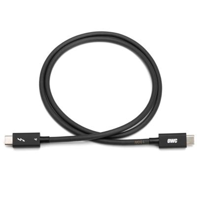 OWC 0,7M Thunderbolt 4 / USB-C kabel - Universele en volledige mogelijkheid voor alle Thunderbolt 3, Thunderbolt 4, USB-C en USB4 apparaten