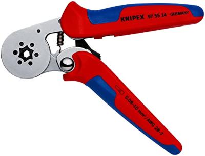 Knipex Zelfinstellende krimptang voor adereindhulzen | Zij-invoering | Meer-componentengrepen - 97 55 14 SB