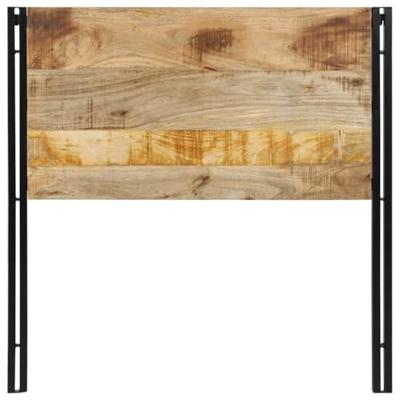 Hoofdeinde 100 cm massief hout mango en ijzer