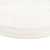 Tafelblad rond 60x3 cm massief grenenhout wit - thumbnail