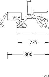 Gedore 6608250 1263 L Gereedschapskist (leeg) Blauw