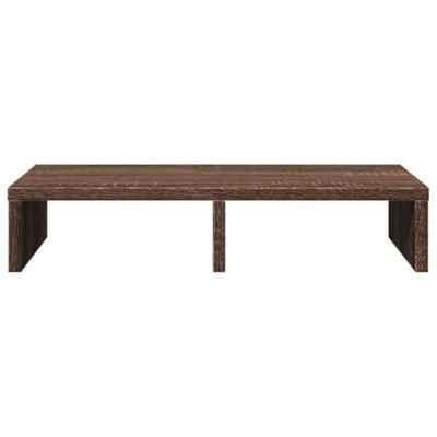 VidaXL Monitorstandaard 50x27x10 cm bewerkt hout bruin eikenkleurig