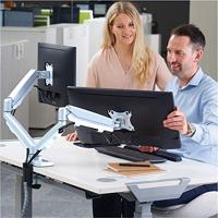 Fellowes 9683501 ESI EPPA monitorarm dubbel wit 39 tot 16 kg - thumbnail