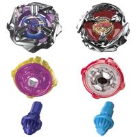 Beyblade X Dual Pack Beat Tyranno 4-70Q en Knife Shinobi 4-80HN, 2 authentieke Takara Tomy Right-Spin Competition Top - thumbnail