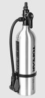 Topeak TubiBooster X Vloerpompen Persluchttank - Zilver - thumbnail