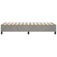 Boxspringframe fluweel lichtgrijs 80x200 cm - thumbnail