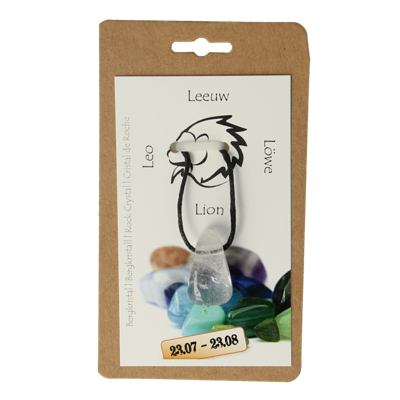 Steengoed Sterrenbeeldsteen hanger leeuw 1 Stuks Steengoed Sterrenbeeldsteen hanger leeuw 1 Stuks