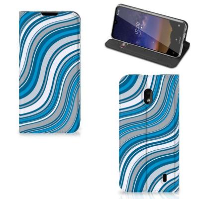 Nokia 2.2 | Hoesje met Magneet | Waves Blue