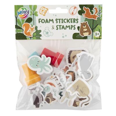 Moxy Zelfinktende stempels, 3st. en foamstickers